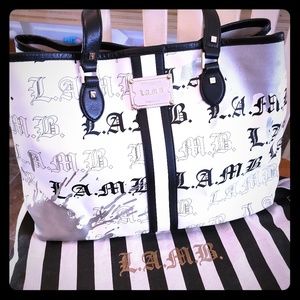 L. A..M. B.Gwen Stefani Cambridge tote & dust bag!